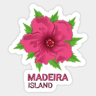 Madeira Island - Hibiscuses / Hibiscus Sticker